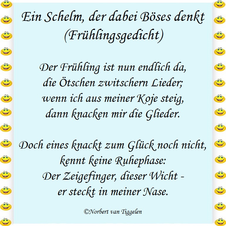 Frühling - ein Schelm