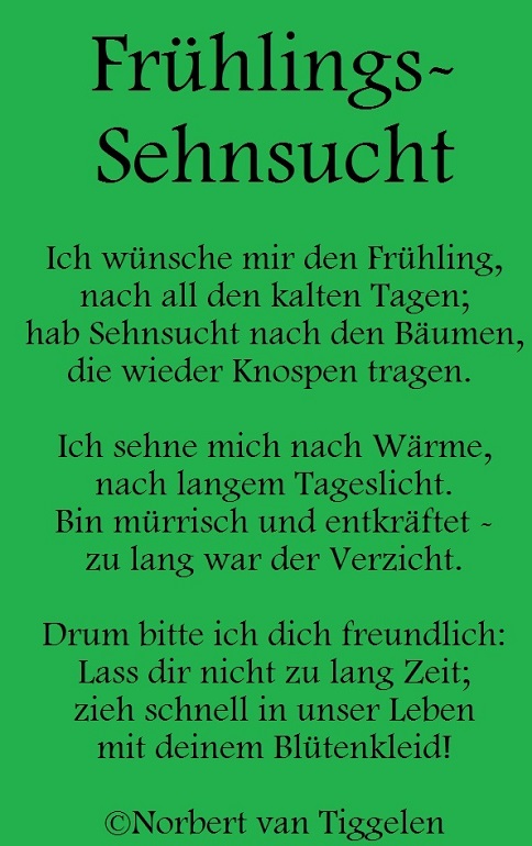 Frühlings-Sehnsucht